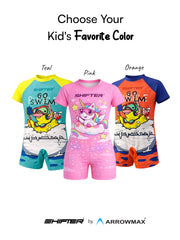 Kids swimming costume comfortable stretch swimwear for children