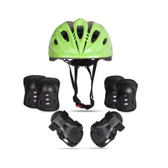 Skating & Cycling Adjustable Helmet Set with Guards for Kids – Free Size Safety Gear