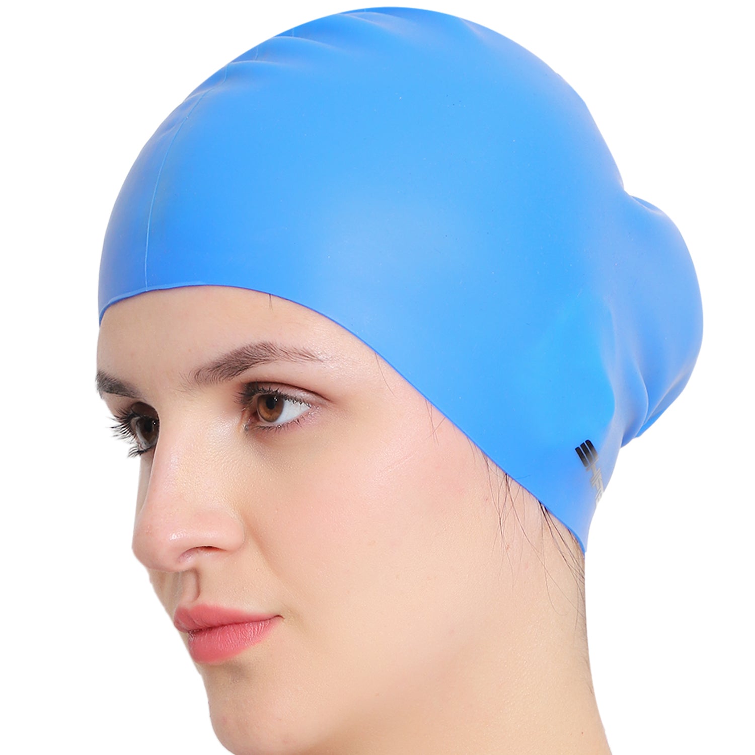 comfortable swim cap for women with long hair