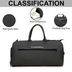 Gym Bag Duffle Carry Bag For Women & Men (with shoe compartment)-ATHLOX