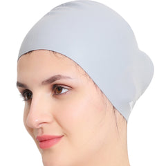 Women Extra Large Swim Cap for Long Hair | Premium Soft Silicone | Waterproof & Comfortable Fit