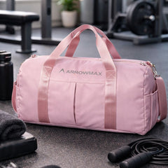 Stylish Gym Bag for Women with Shoe Compartment – Waterproof & Spacious Duffel