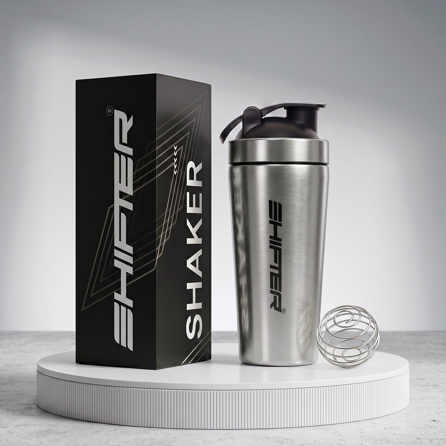 Stainless steel gym shaker bottle 700ml leakproof protein mixer India