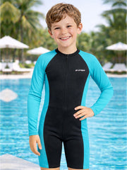 Kids’ Full-Sleeve Multi-Sport Suit | Quick-Dry, Chlorine-Resistant Activewear