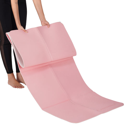 Arrowmax 6 mm Foldable TPE Yoga Mat – Eco-Friendly, Non-Slip, Portable