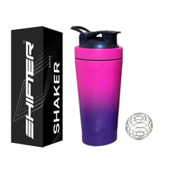 Premium Stainless Steel Gym Shaker Bottle | Leakproof Protein Shaker for Men & Women