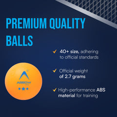Table Tennis Ball 3star-Abs Material Professional Practice Tournament