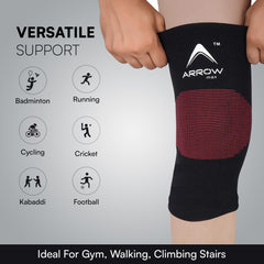 Compression Knee Cap Sleeve – Pain Relief, Running & Gym Support-1 Pair
