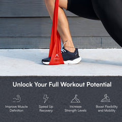 Resistance Band for Exercise, Strength Training & Full Body Workout | Fitness Stretch Band for Home Gym, Yoga & Mobility