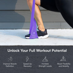 Resistance Band for Exercise, Strength Training & Full Body Workout | Fitness Stretch Band for Home Gym, Yoga & Mobility