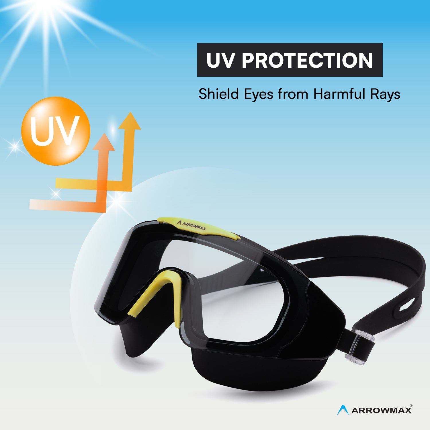 UV protection swimming goggles for adults