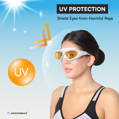 leak proof swimming goggles adjustable strap