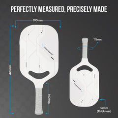 Pickleball Racket 4 Layer T-700 Carbon Heat Pressed Edgeless Paddle-ThermoX