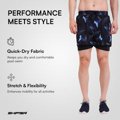Men's 2-in-1 Swim Shorts – Comfort & Performance in One