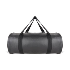 Leather Gym Bag, Back Side, Black