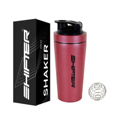 Premium Stainless Steel Gym Shaker Bottle | Leakproof Protein Shaker for Men & Women