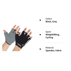 Gym Gloves India – Unisex Workout Gloves with Padded Grip & Wrist Support -ArmourX