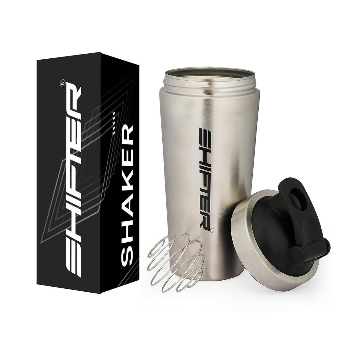 stainless steel gym shaker bottle silver color leakproof