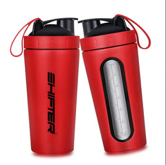 steel shaker bottle gym sipper metal hot and cold