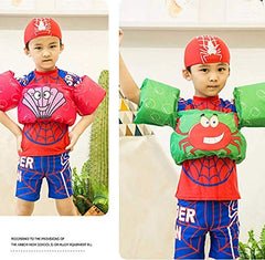 Kids Swimming Arm Bands Jacket for Training Swimming Floater | Inflatable Swim Vest with Arm Floaties for Boys & Girls Age 2-8 Years | Pool, Beach & Water Learning Aid