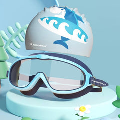 Swimming Training Kit Goggle Cap Earplug Kickboard Arm Band Tubes Set