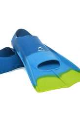 Comfortable anti-slip swimming fins top view, ergonomic fit for kids and adults swimmers