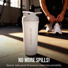 Steel Gym Shaker Bottle-High Grade Metal Protein Shaker Pro