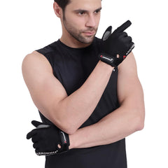 CrossFit Full Finger Gloves with Extra Cushion – Multipurpose Gym, Running & Riding Gloves