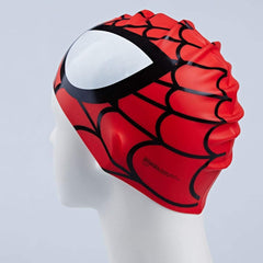 Spider-Man Swimming Cap for Kids Boys & Girls | Soft Silicone Cartoon Swim Cap | Comfortable & Waterproof | Ideal for Pool & Beach