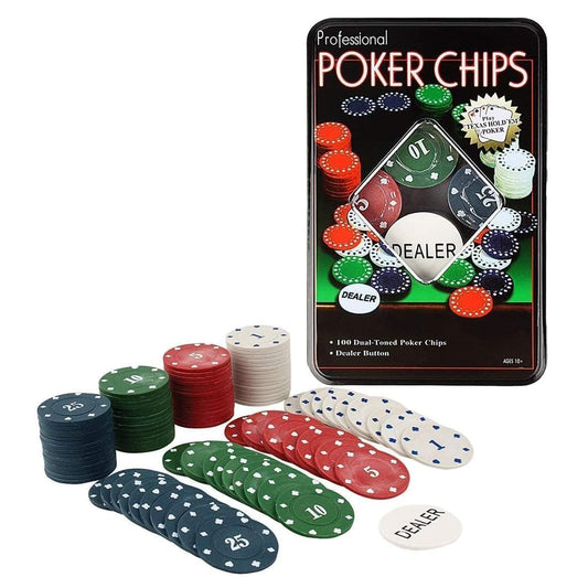 Poker Chips Set 100 pc Token Coins