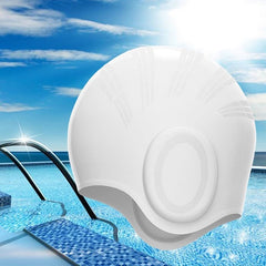 Extra Long Hair Swimming Cap for Men & Women | Premium Soft Silicone, Waterproof & Comfortable Fit