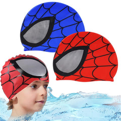 swimming cap spiderman kids boys girls premium quality