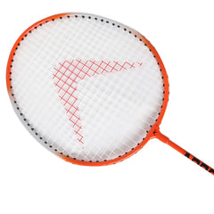 Arrowmax Alloy Steel Badminton Racket ( Set of 2 with 3 Nylon Shuttle)-AB 1000