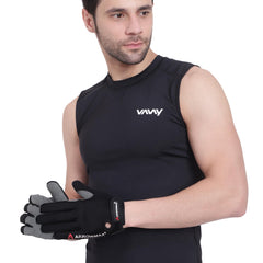 CrossFit Full Finger Gloves with Extra Cushion – Multipurpose Gym, Running & Riding Gloves