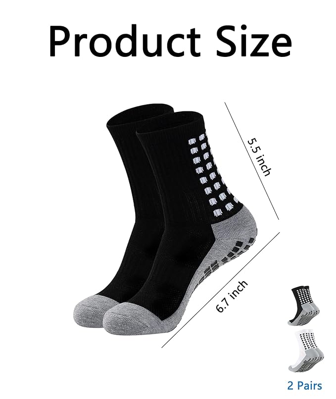 High performance ankle grip socks – anti slip sports socks for gym and outdoor training