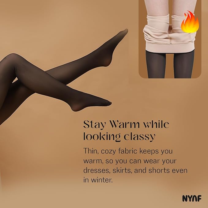 cozy winter leggings for women fleece lined stockings women India