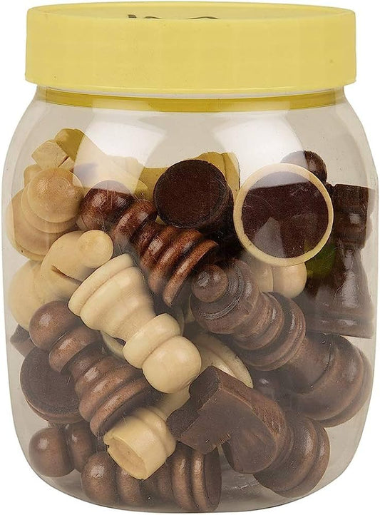 Wooden Chess Coins – Premium Tournament Pieces-2.2,2.5,3,3.5 inch