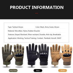 Tactical Military Bike Riding Gloves Full Finger for Winter | Multipurpose Motorcycle Gloves India