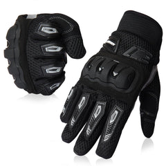 bike rider biking gloves full finger black premium professional grade