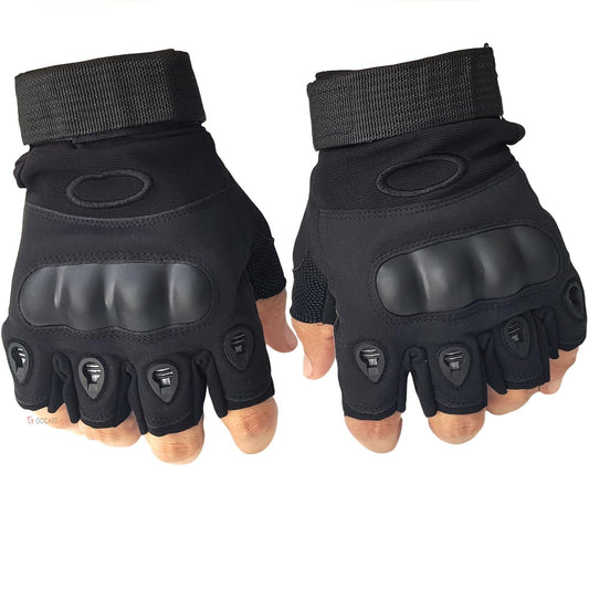 Half Finger Tactical Bike Riding Gloves – Durable, Breathable MTB & Road Riding Gloves with Padded Protection