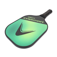 Arrowmax Fiberglass Pickleball Paddle Set – 2 STRIKE Paddles, 4 Balls & Zipper Cover