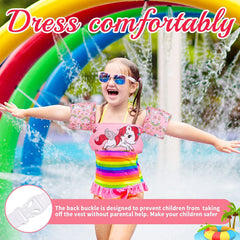 Kids Swimming Arm Bands Jacket for Training Swimming Floater | Inflatable Swim Vest with Arm Floaties for Boys & Girls Age 2-8 Years | Pool, Beach & Water Learning Aid