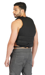 adult jet skiing with life jacket high buoyancy safety vest water sports