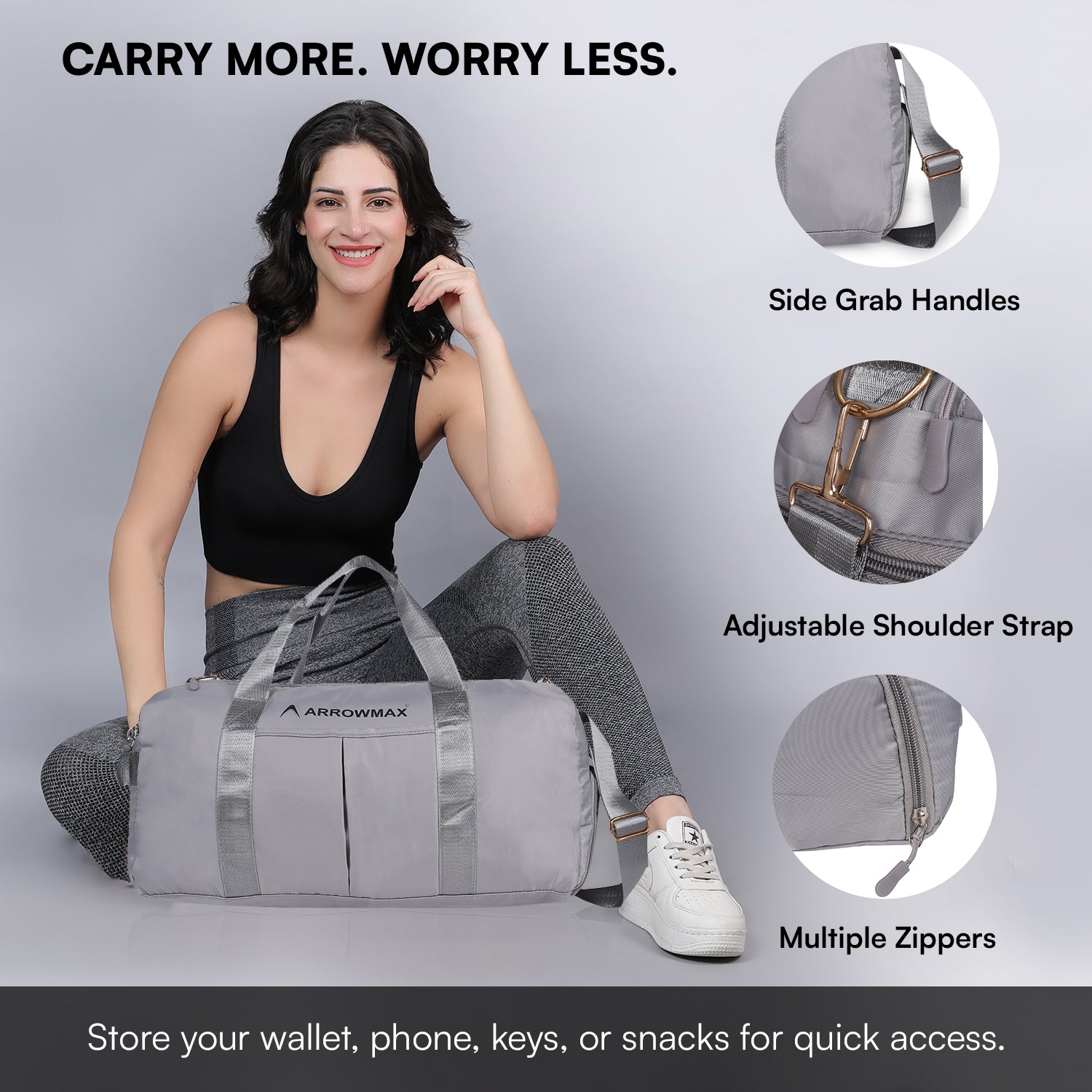 sports gym bag men women duffle carry bag for kit