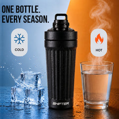 Shifter Stainless Steel Protein Shaker Bottle – Leakproof Gym Shaker for Protein, Fitness & Daily Hydration