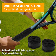 Towel Cotton Handle Grip for Badminton, Pickleball & Squash Rackets-2 Pcs