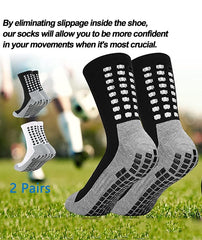 Sports ankle socks with extra grip – non slip socks for football, badminton, and pickleball
