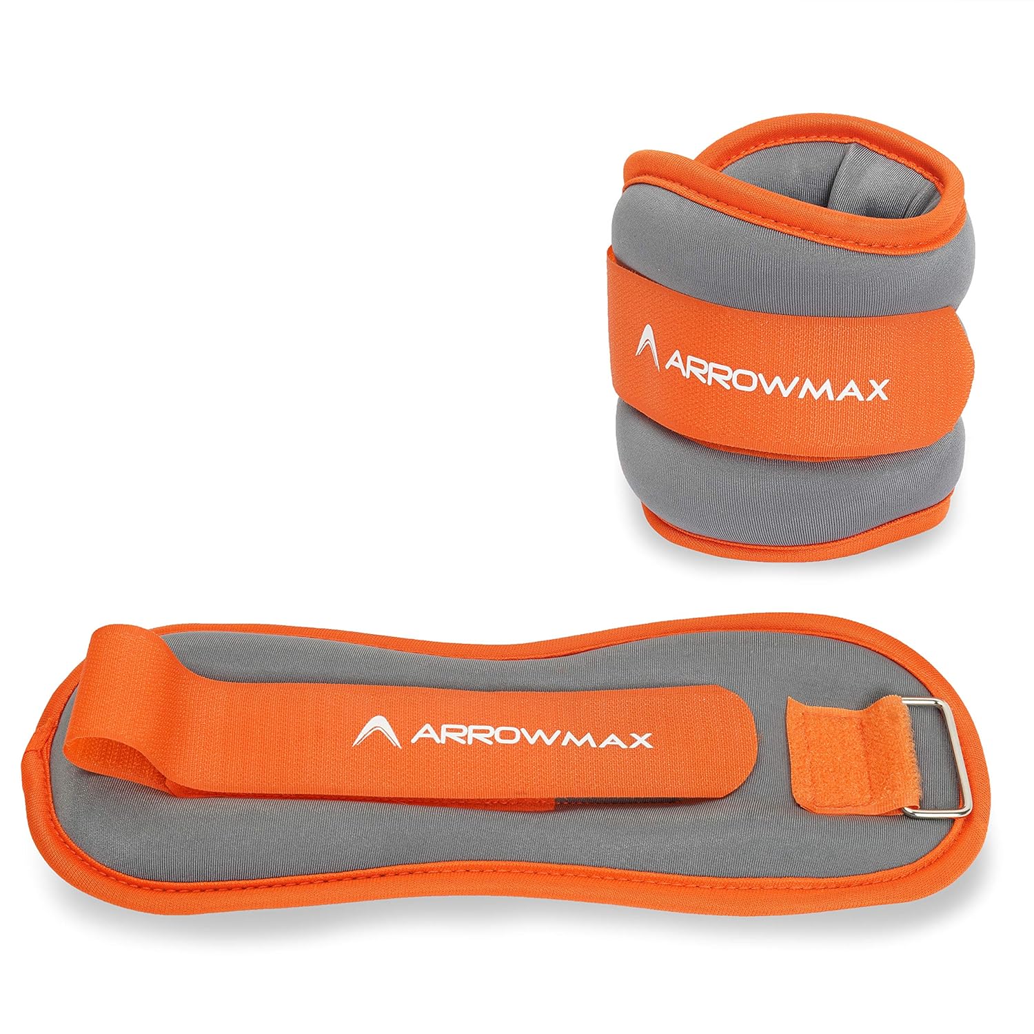 Weighted ankle straps 1kg each for fitness and physiotherapy