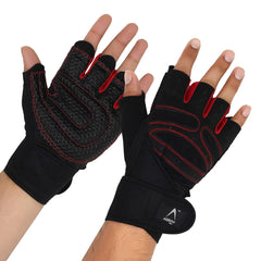 gym gloves with wrist support padding gel rist glove