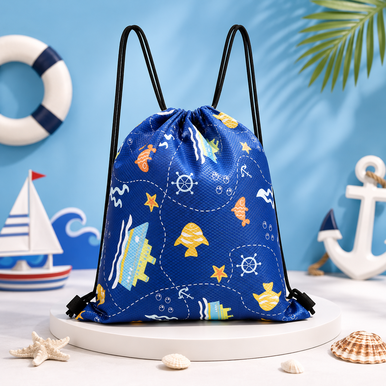 Waterproof Kids Swimming Bag with Drawstring Closure